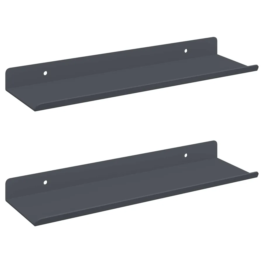 Étagère flottante 2 pcs Anthracite 30 x 9 x 2,5 cm Acier - 2
