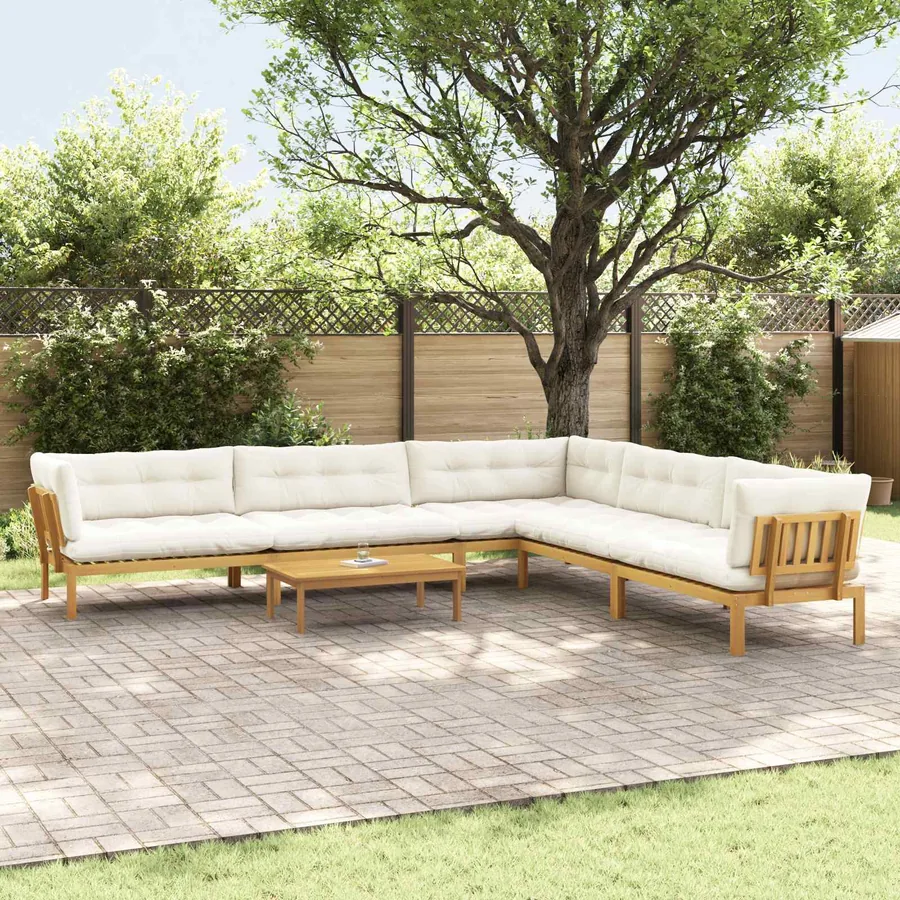 6 Pièce Unité du canapé en palette de jardin