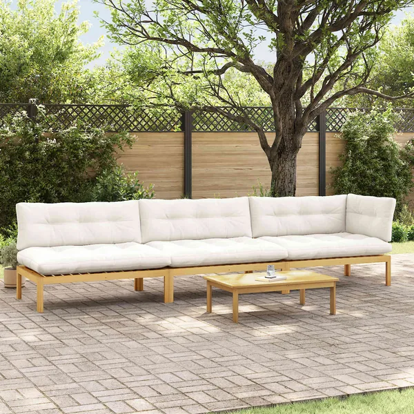 4 Pièce Unité du canapé en palette de jardin