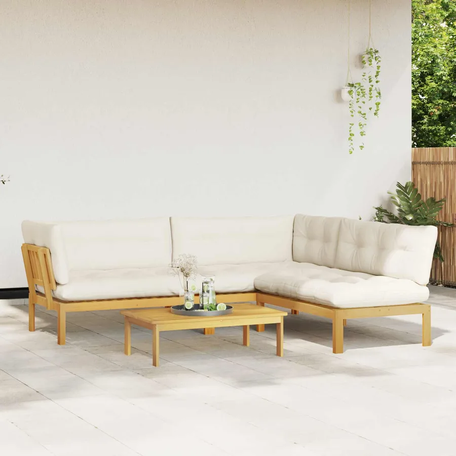 4 Pièce Unité du canapé en palette de jardin - 4