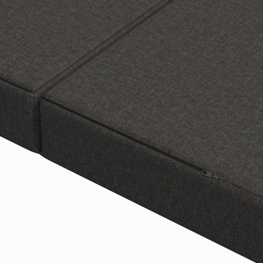 Canapé-lit pliable 100 x 67 x 45 cm Gris foncé - 7
