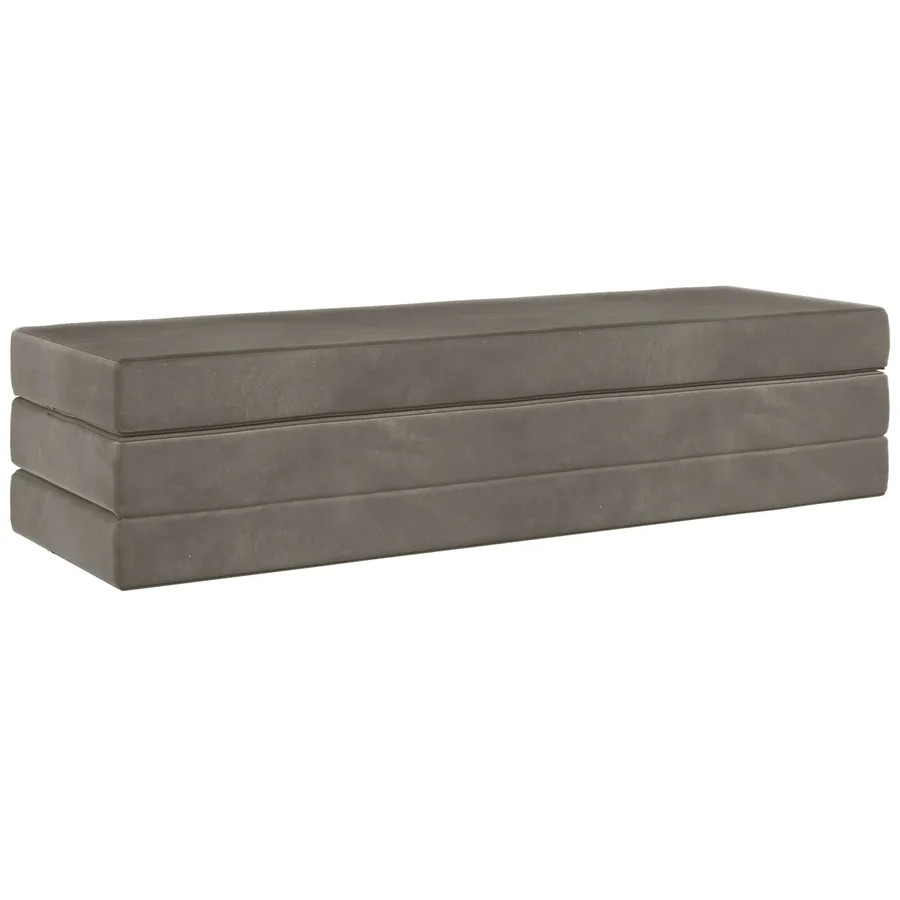 Canapé-lit pliable 180 x 67 x 45 cm Gris clair - 3
