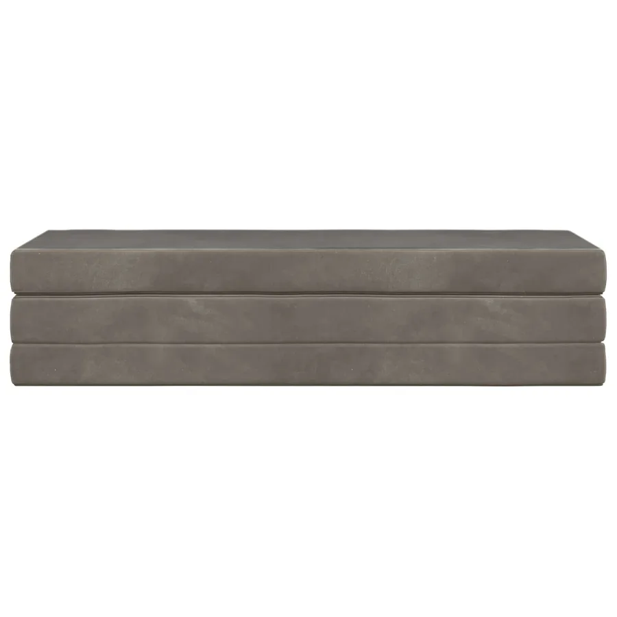 Canapé-lit pliable 180 x 67 x 45 cm Gris clair - 4
