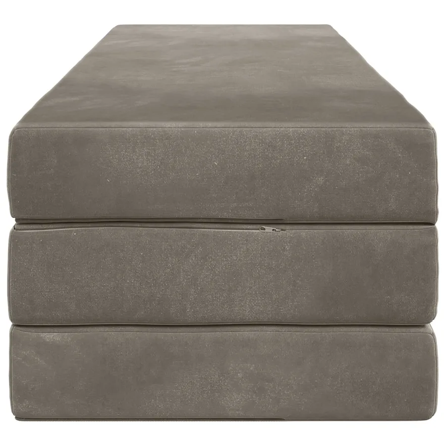 Canapé-lit pliable 180 x 67 x 45 cm Gris clair - 5