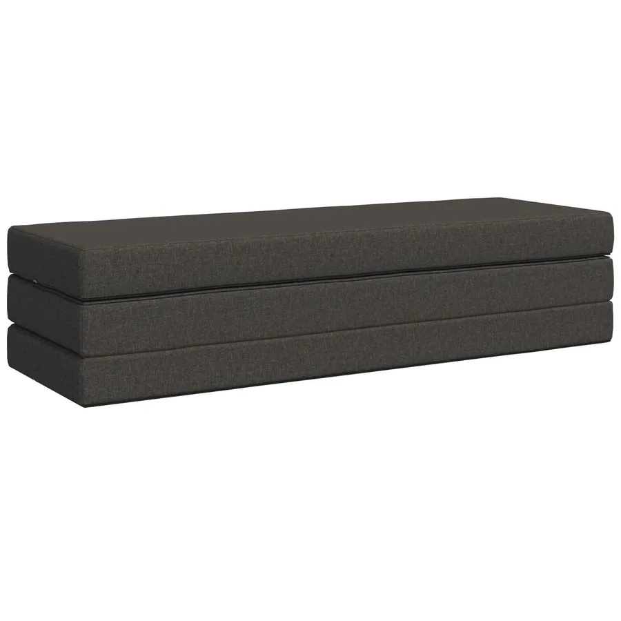 Canapé-lit pliable 180 x 67 x 45 cm Gris foncé - 3