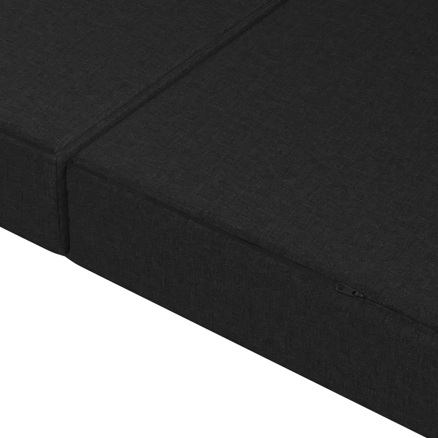 Canapé-lit pliable 200 x 67 x 45 cm Noir - 7