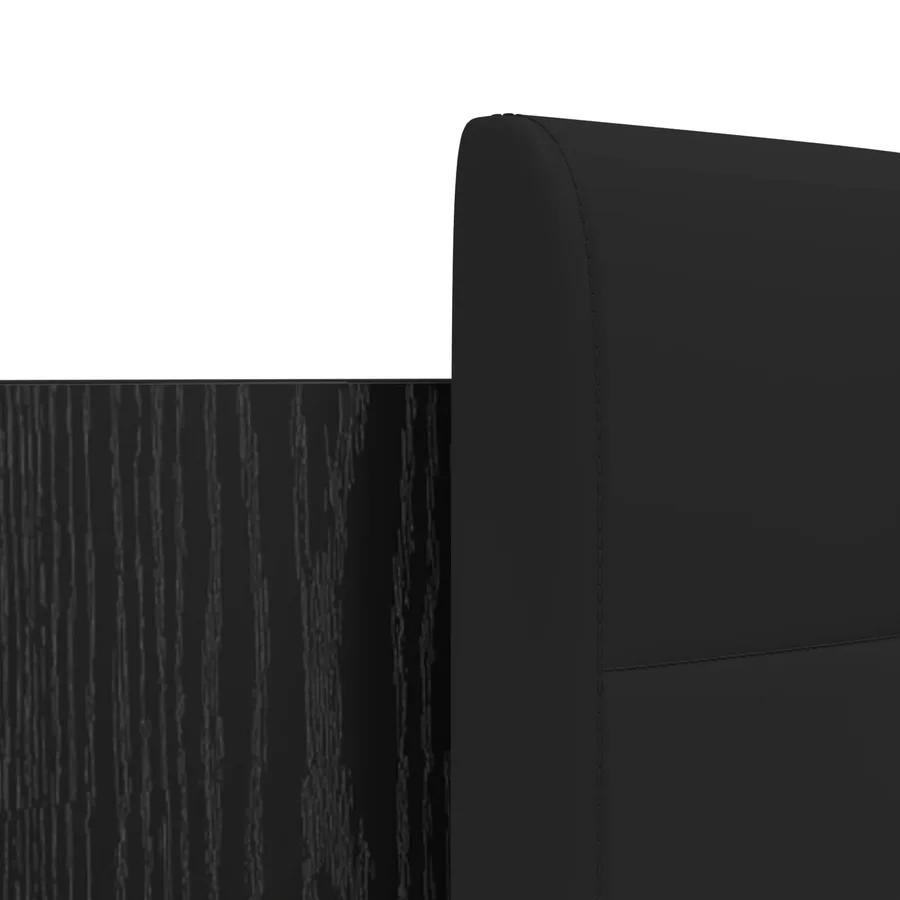 Cadre de lit avec tête de lit Chêne noir 150 x 200 cm - 9