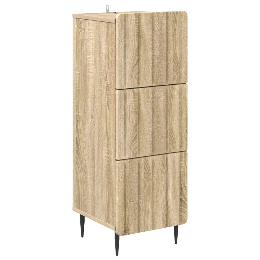 Armoire à tiroirs Chêne Sonoma 33 x 34,5 x 92 cm - 2