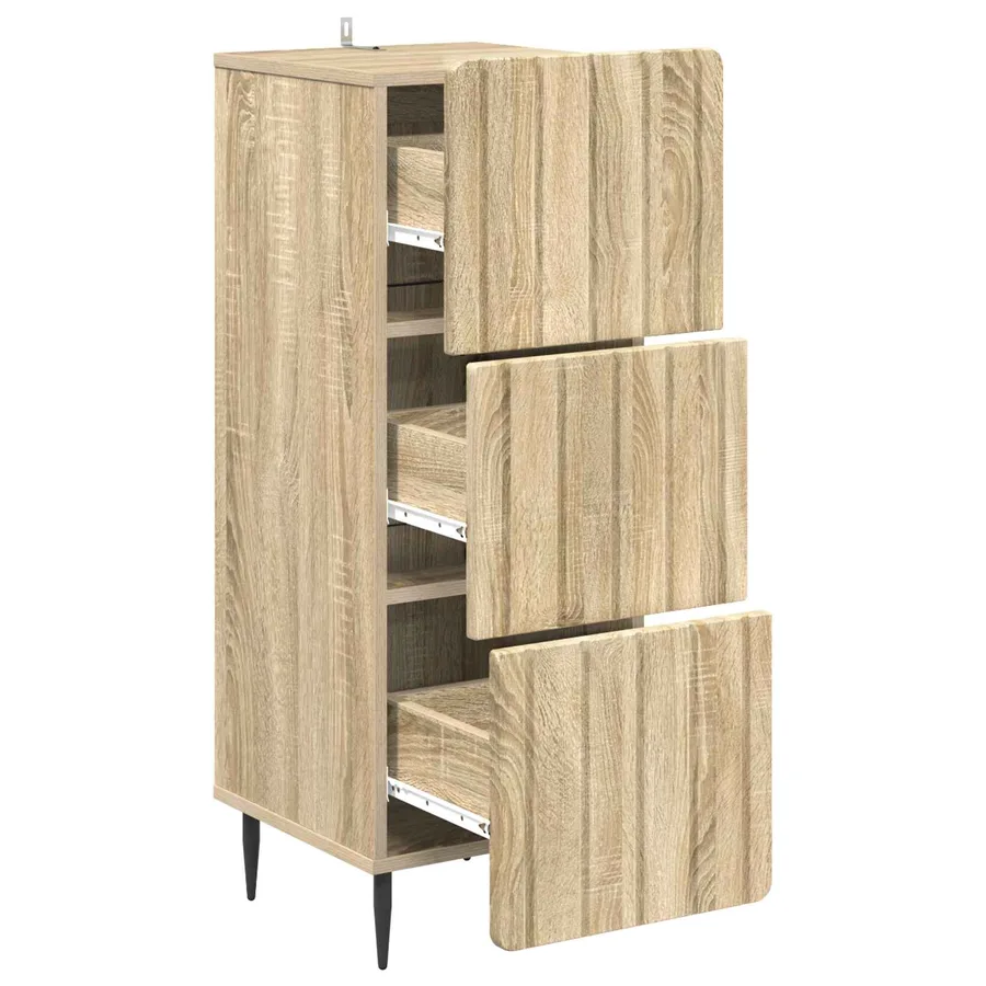 Armoire à tiroirs Chêne Sonoma 33 x 34,5 x 92 cm - 5