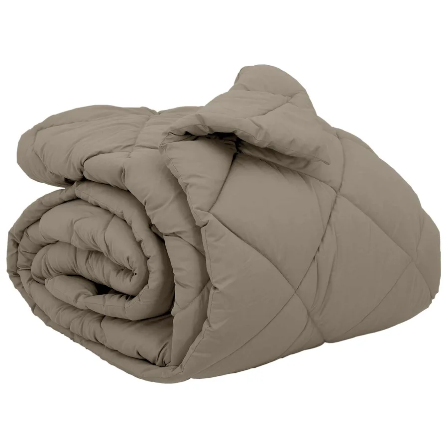 Duvet d'hiver Gris clair 220 x 240 cm Microfibre - 2