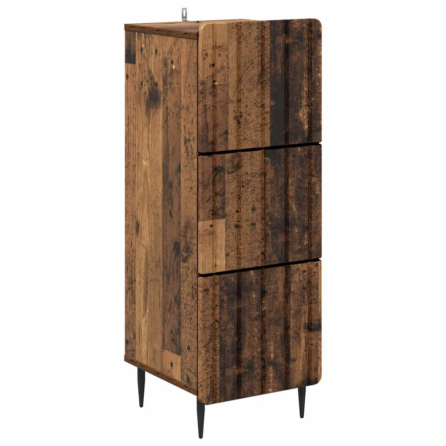Armoire à tiroirs Bois ancien 33 x 34,5 x 92 cm - 2