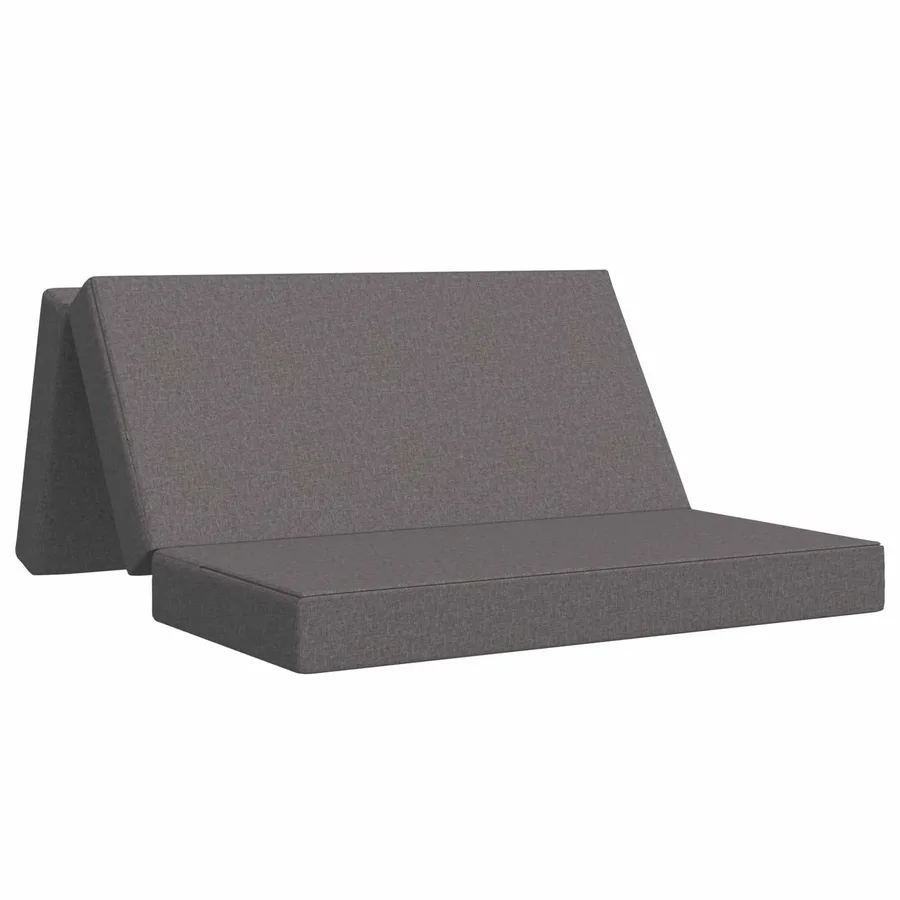 Canapé-lit pliable 160 x 67 x 45 cm Gris clair - 2