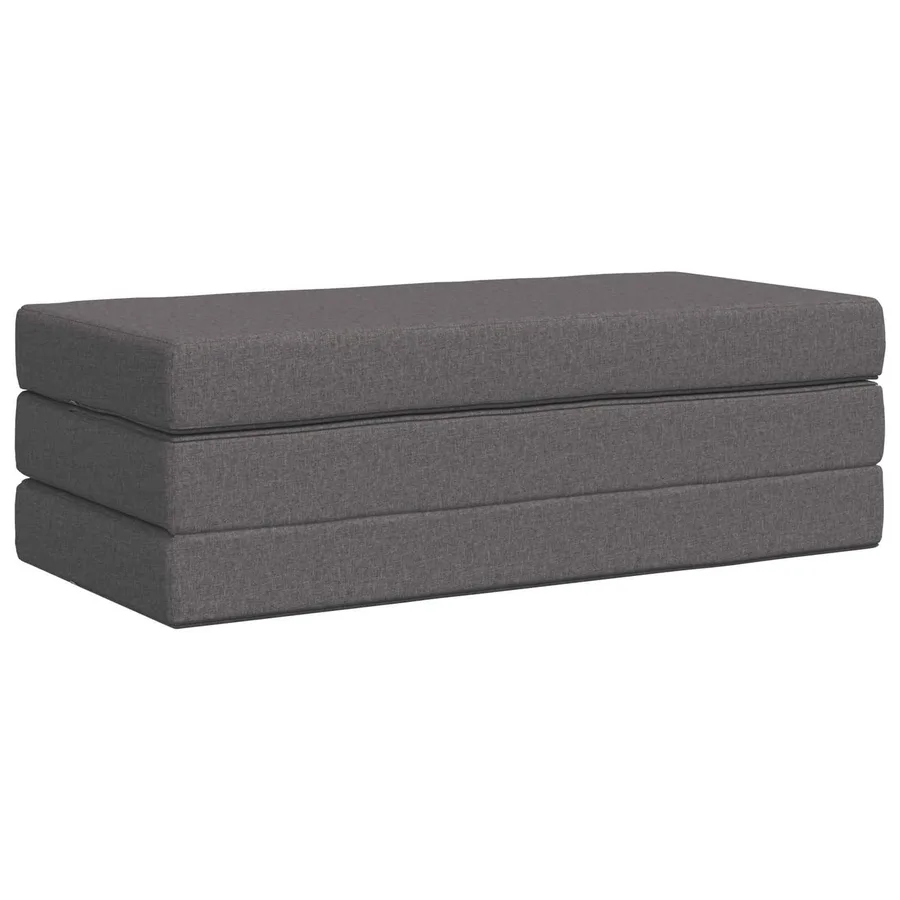 Canapé-lit pliable 160 x 67 x 45 cm Gris clair - 3