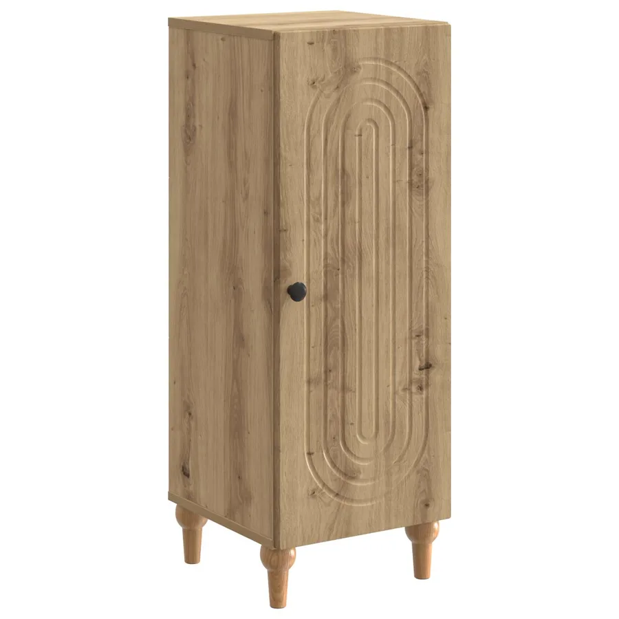 Buffet Chêne artisanal 33 x 34,5 x 90 cm Bois d'ingénierie - 2