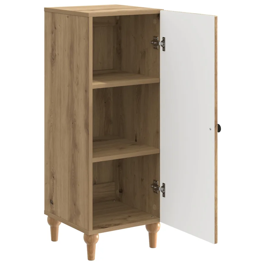Buffet Chêne artisanal 33 x 34,5 x 90 cm Bois d'ingénierie - 5