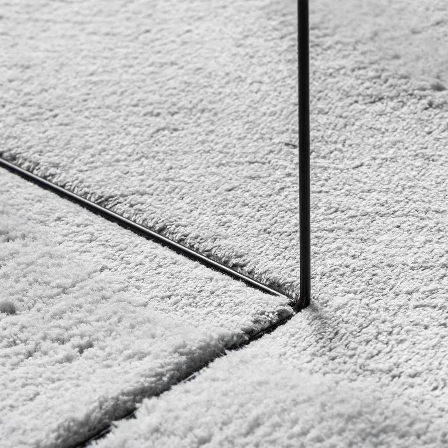 Tapis doux à poils moyens et lavable HUARTE Gris 80 x 1000 cm - 5
