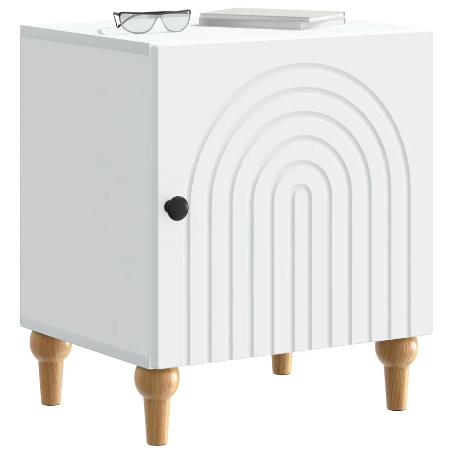 Cabinet de chevet 2 pcs Blanc 43 x 34,5 x 50 cm - 3