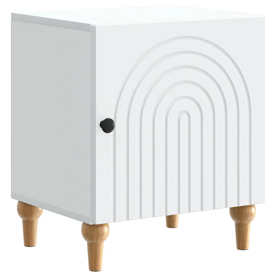 Cabinet de chevet 2 pcs Blanc 43 x 34,5 x 50 cm - 5