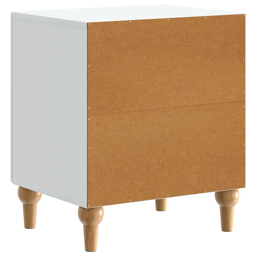 Cabinet de chevet 2 pcs Blanc 43 x 34,5 x 50 cm - 9