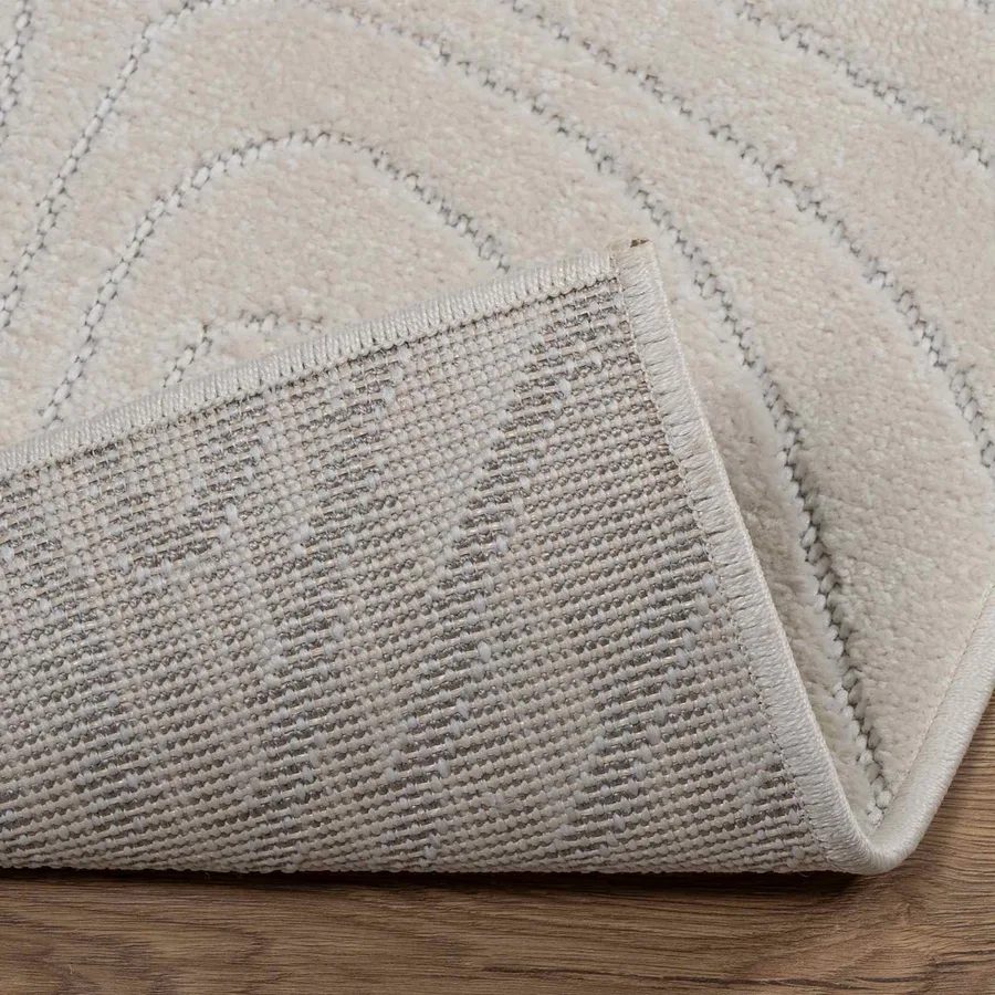Tapis de surface PALMERAS Crème 150 x 80 cm Polyester - 4