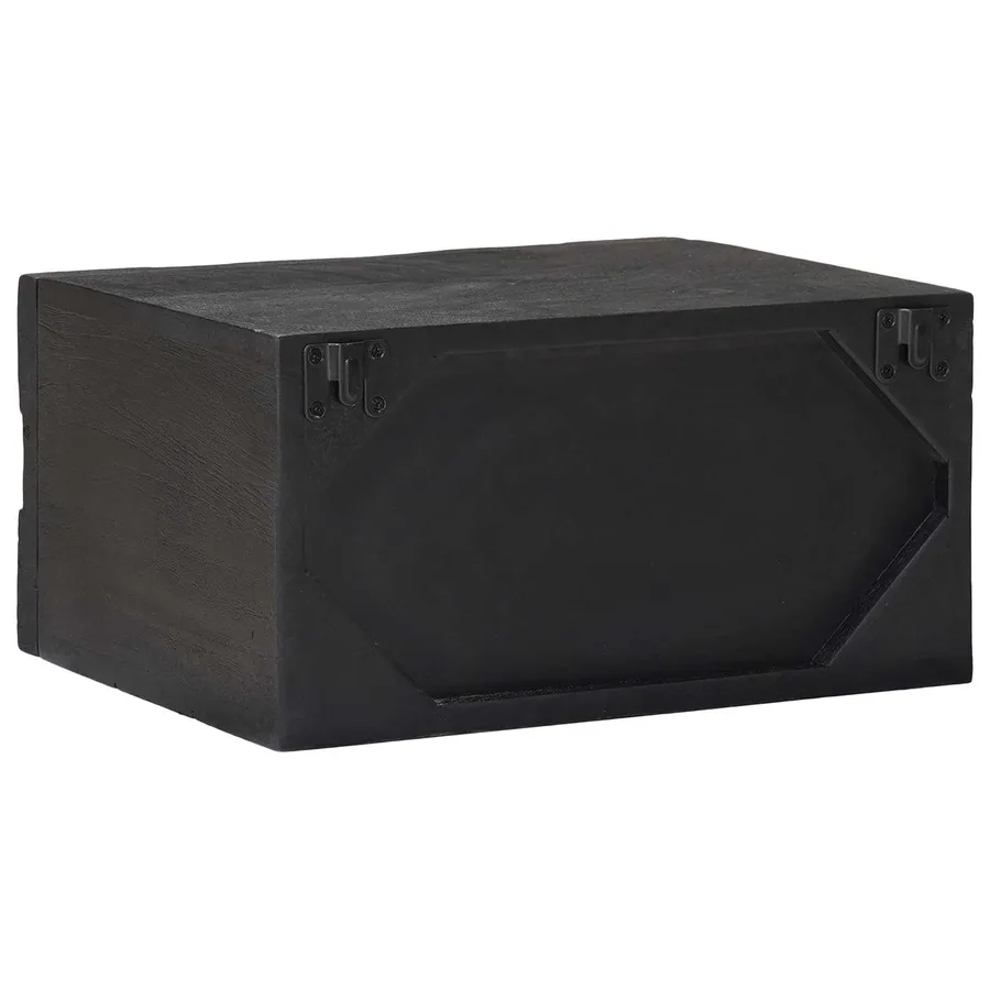 Table de chevet faite main Noir 40 x 30 x 20 cm - 7