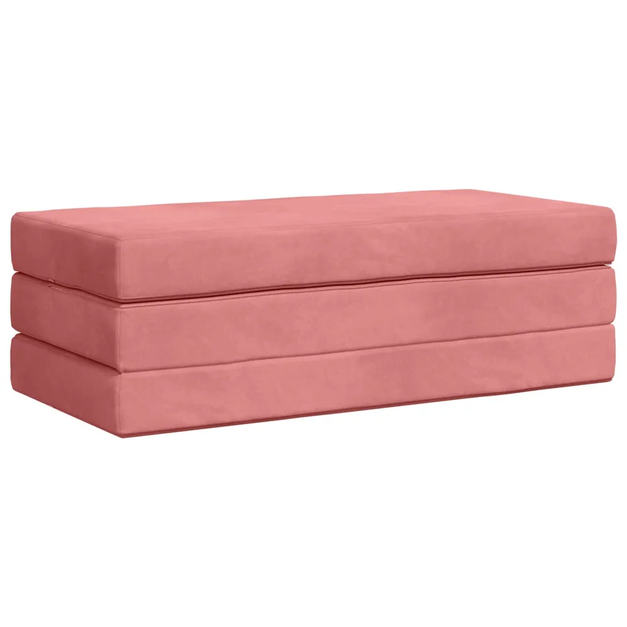 Canapé-lit pliable 120 x 67 x 45 cm Rose - 3