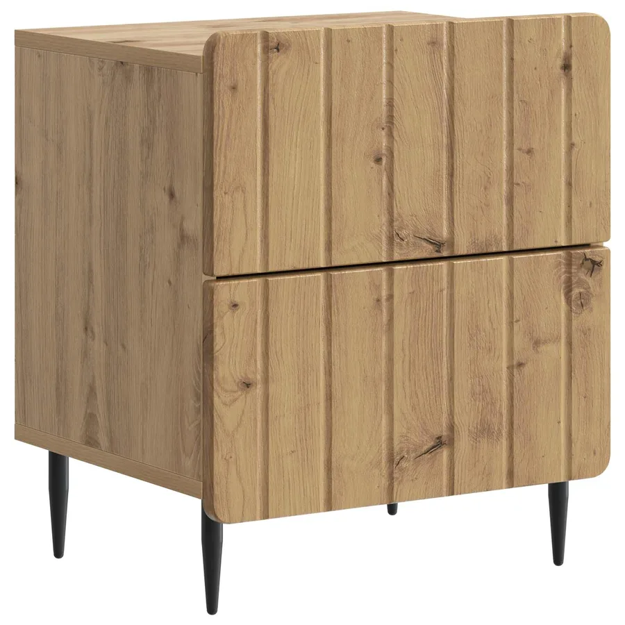 Cabinet de chevet Chêne artisanal 43 x 34,5 x 49,5 cm - 2