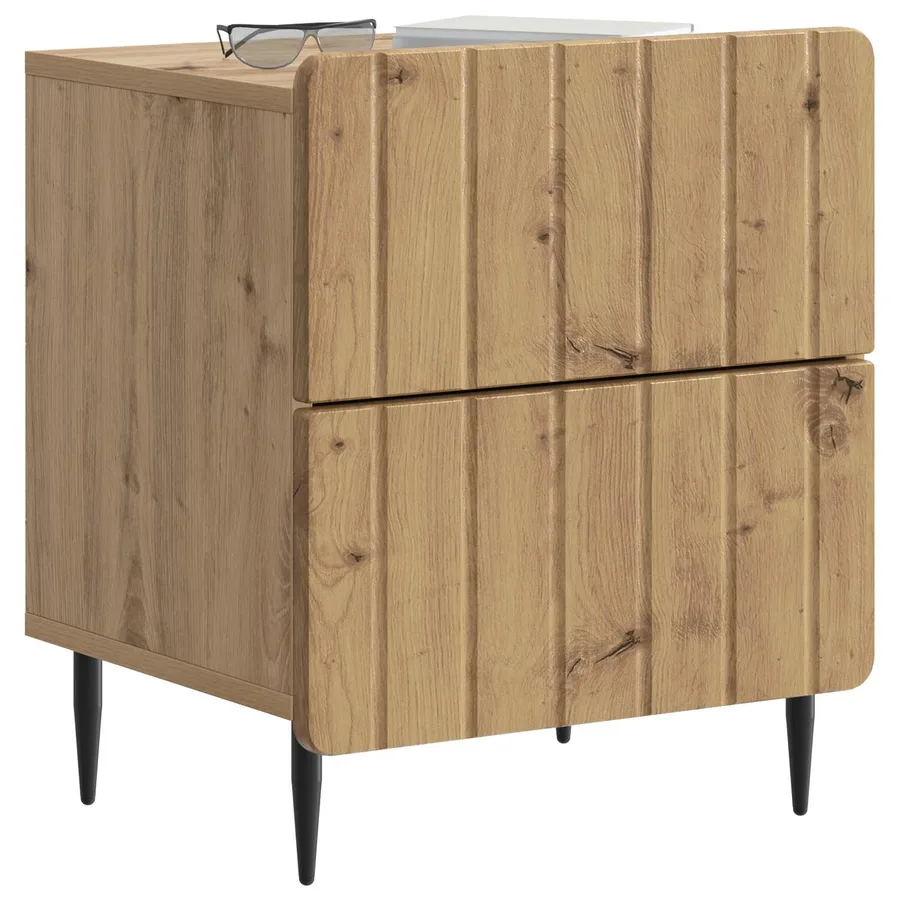 Cabinet de chevet Chêne artisanal 43 x 34,5 x 49,5 cm - 3