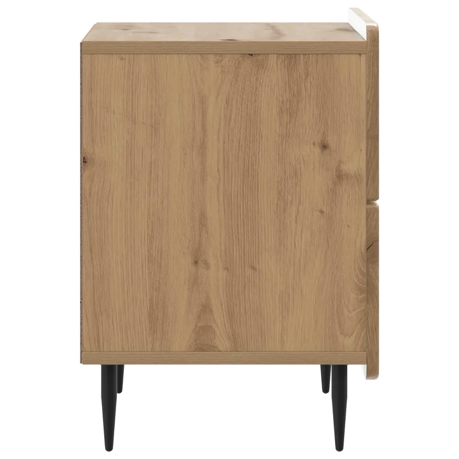 Cabinet de chevet Chêne artisanal 43 x 34,5 x 49,5 cm - 6