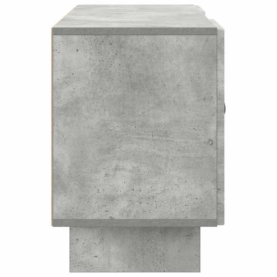 Meuble TV 102 x 34,5 x 50 cm Gris béton Bois d'ingénierie - 7