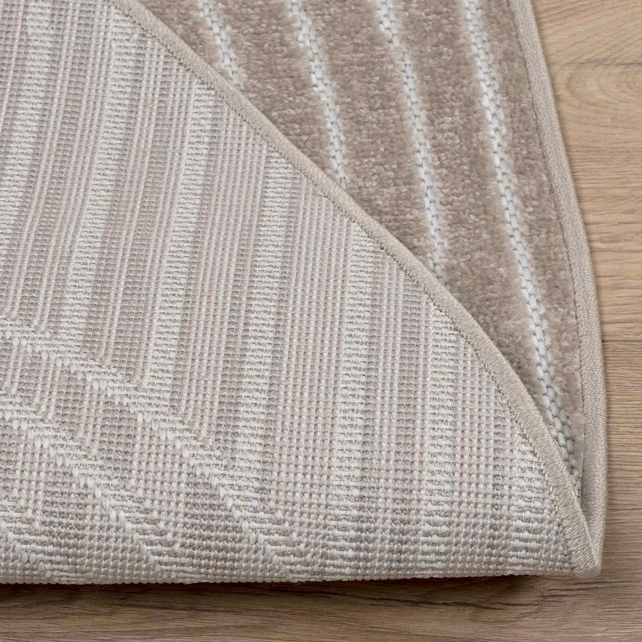 Tapis de surface Rond PALMERAS Beige Ø 120 CM Polyester - 4