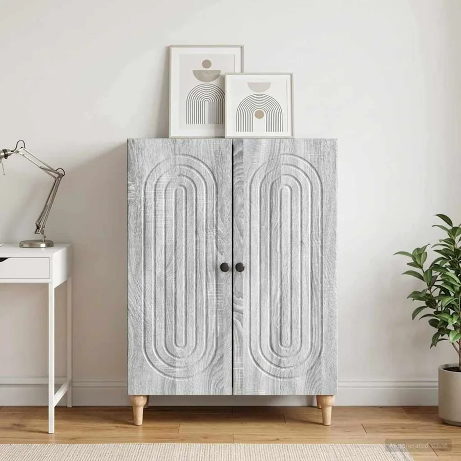 Buffet Sonoma gris 66 x 34,5 x 90 cm Bois d'ingénierie