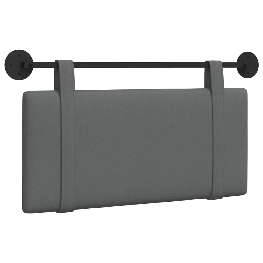 Tête de lit suspendue Gris foncé Tissu - 2