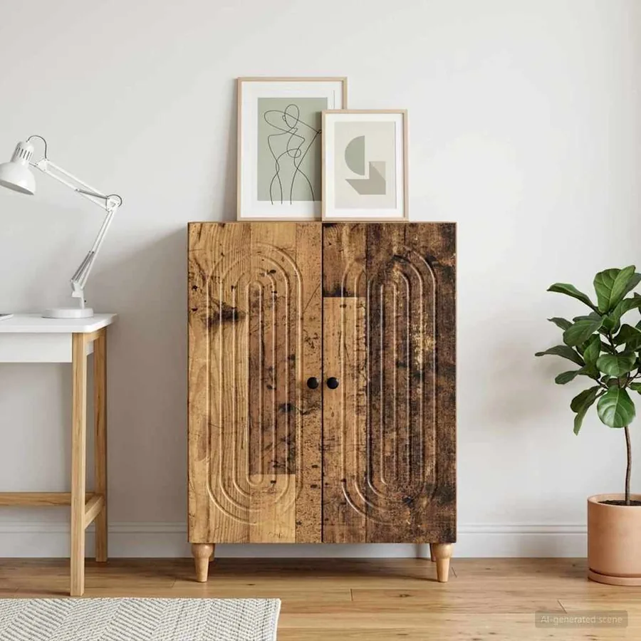 Buffet Bois ancien 66 x 34,5 x 90 cm Bois d'ingénierie