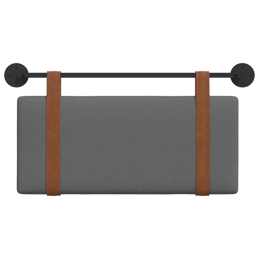 Tête de lit suspendue Gris foncé PU antique - 5
