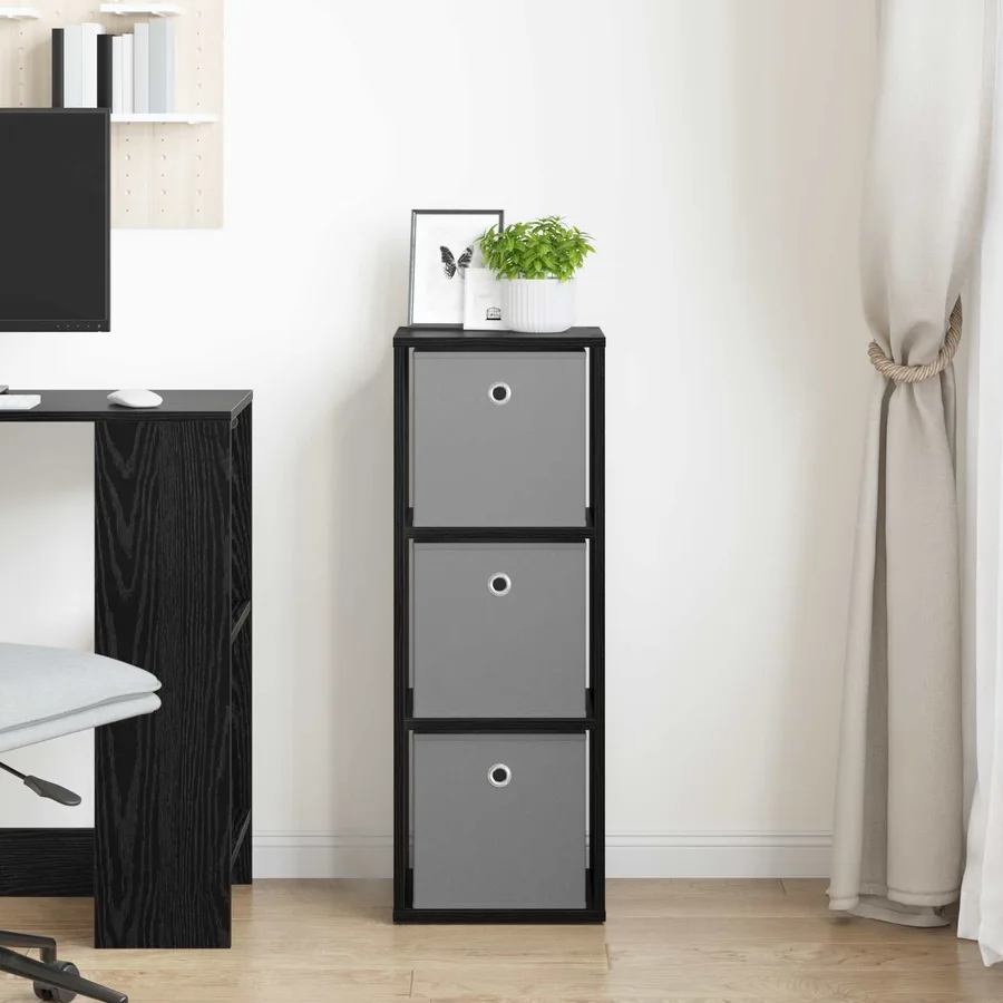 Buffet avec tiroir Chêne noir 30,5 x 27 x 84,5 cm - 3