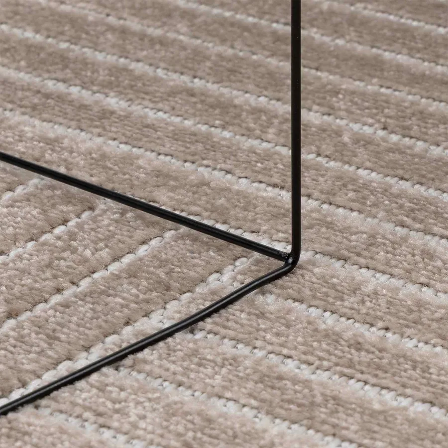 Tapis de surface PALMERAS Beige 170 x 120 cm Polyester - 5