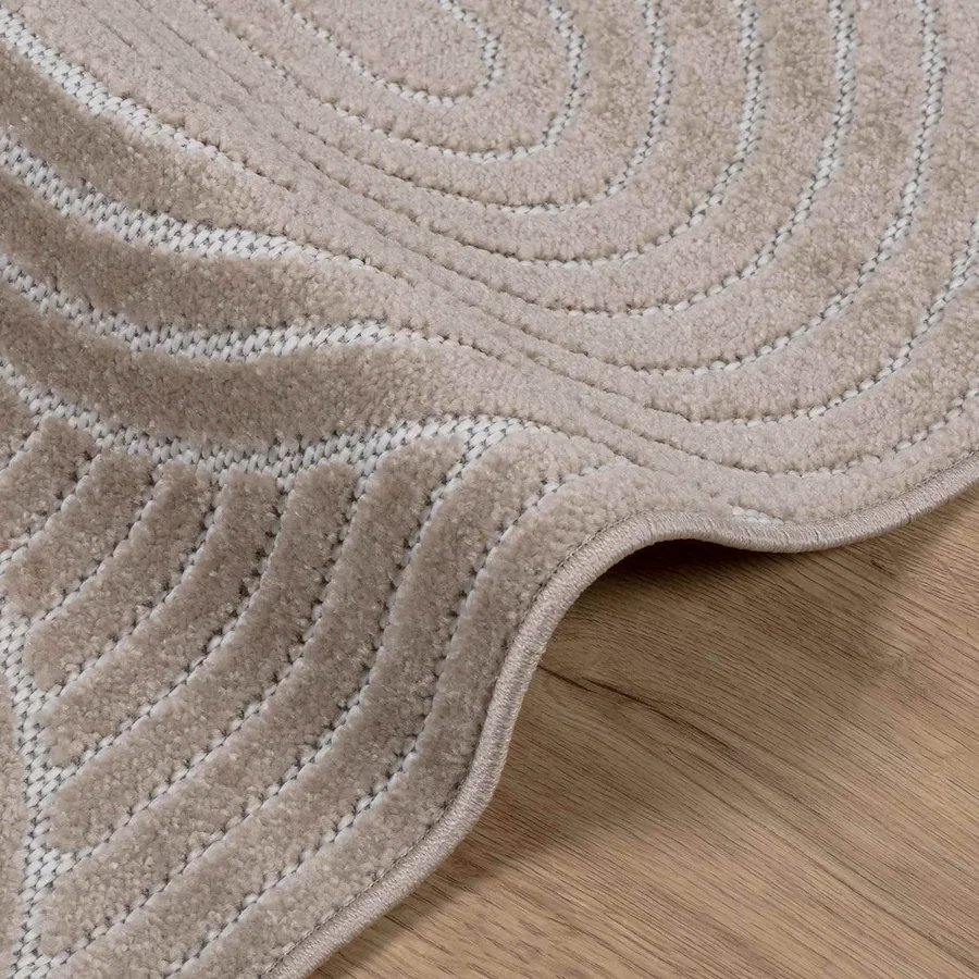 Tapis de surface PALMERAS Beige 170 x 120 cm Polyester - 6