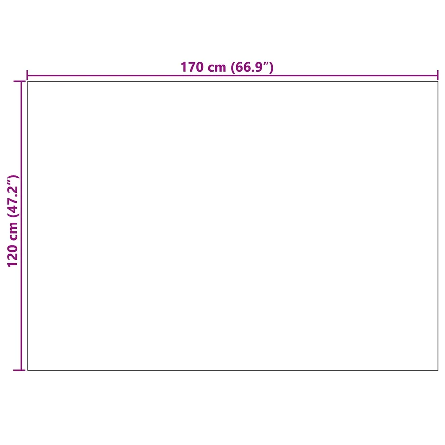 Tapis de surface PALMERAS Beige 170 x 120 cm Polyester - 8