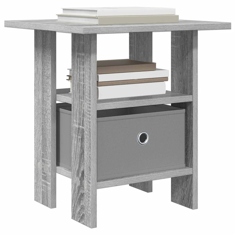 Table de chevet avec tiroir 2 pcs Gris Sonoma 41 x 40 x 45 cm - 3