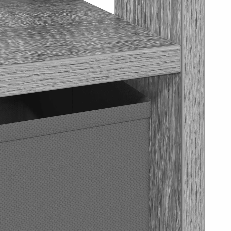 Table de chevet avec tiroir 2 pcs Gris Sonoma 41 x 40 x 45 cm - 8