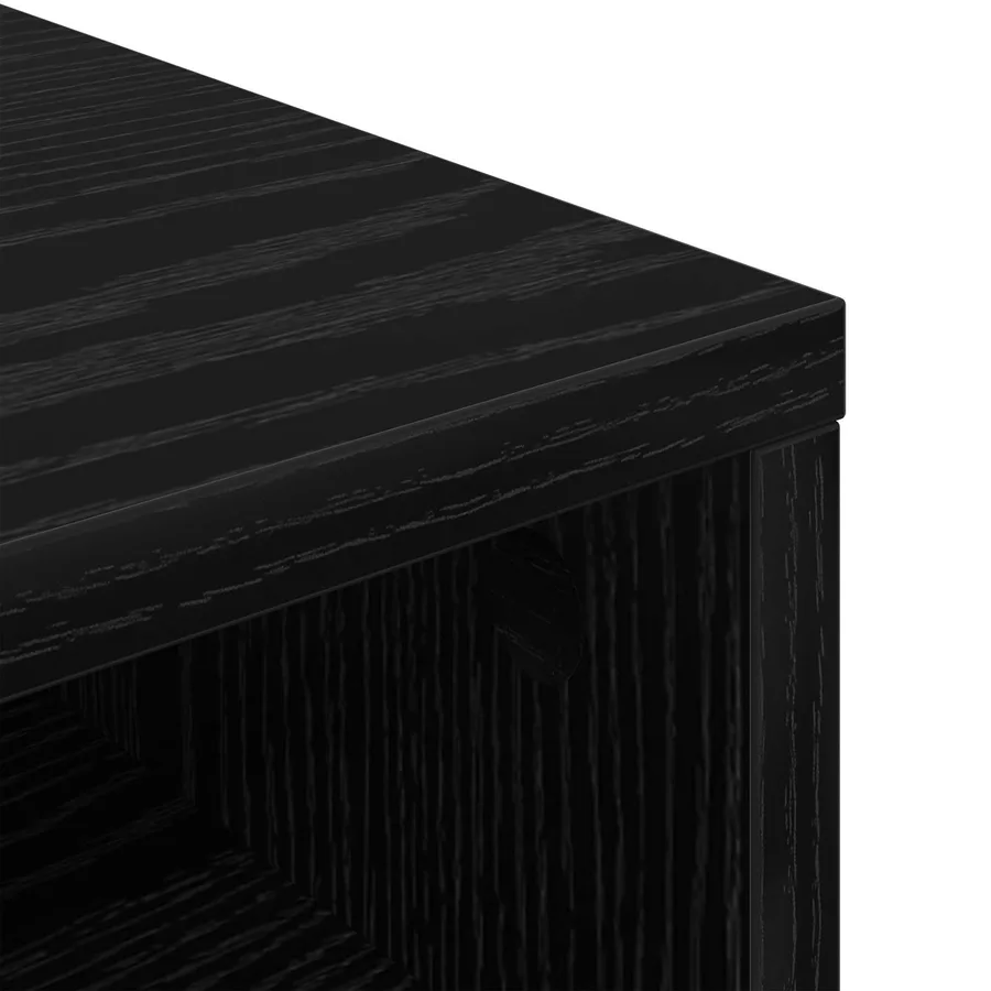 Basboard avec tiroir Chêne noir 87 x 27,5 x 43 cm - 9