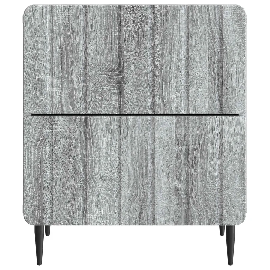 Cabinet de chevet avec tiroir Sonoma gris 43 x 34,5 x 49,5 cm - 5