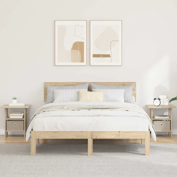 Table de chevet avec tiroir 2 pcs Chêne Sonoma 41 x 40 x 45 cm