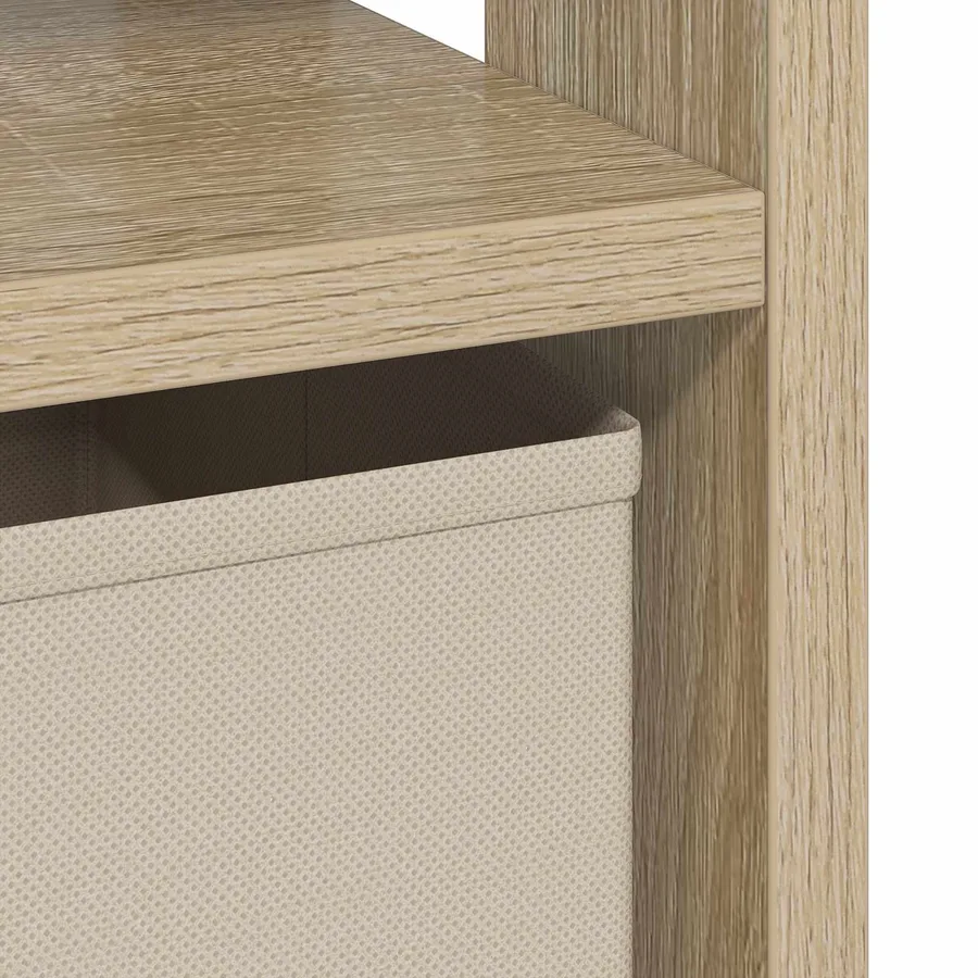 Table de chevet avec tiroir 2 pcs Chêne Sonoma 41 x 40 x 45 cm - 10