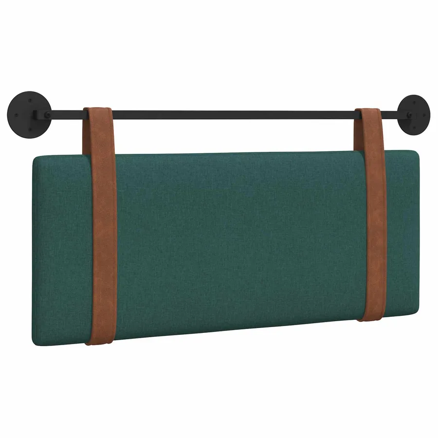 Tête de lit suspendue Vert foncé PU antique - 2