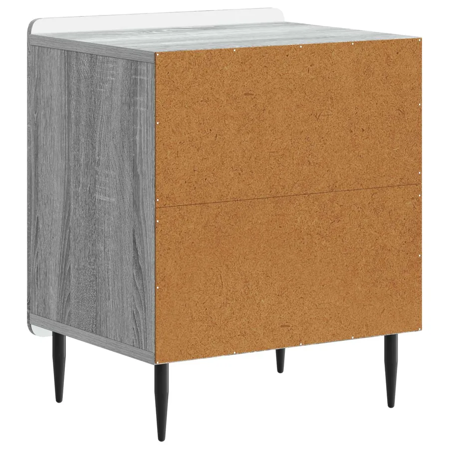 Cabinet de chevet Sonoma gris 43 x 34,5 x 52 cm - 7