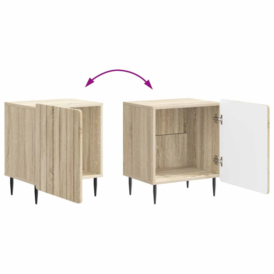 Cabinet de chevet Chêne Sonoma 43 x 34,5 x 52 cm - 8