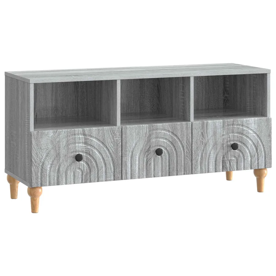 Meuble TV Gris Sonoma 102 x 34,5 x 50 cm Bois d’ingénierie - 2