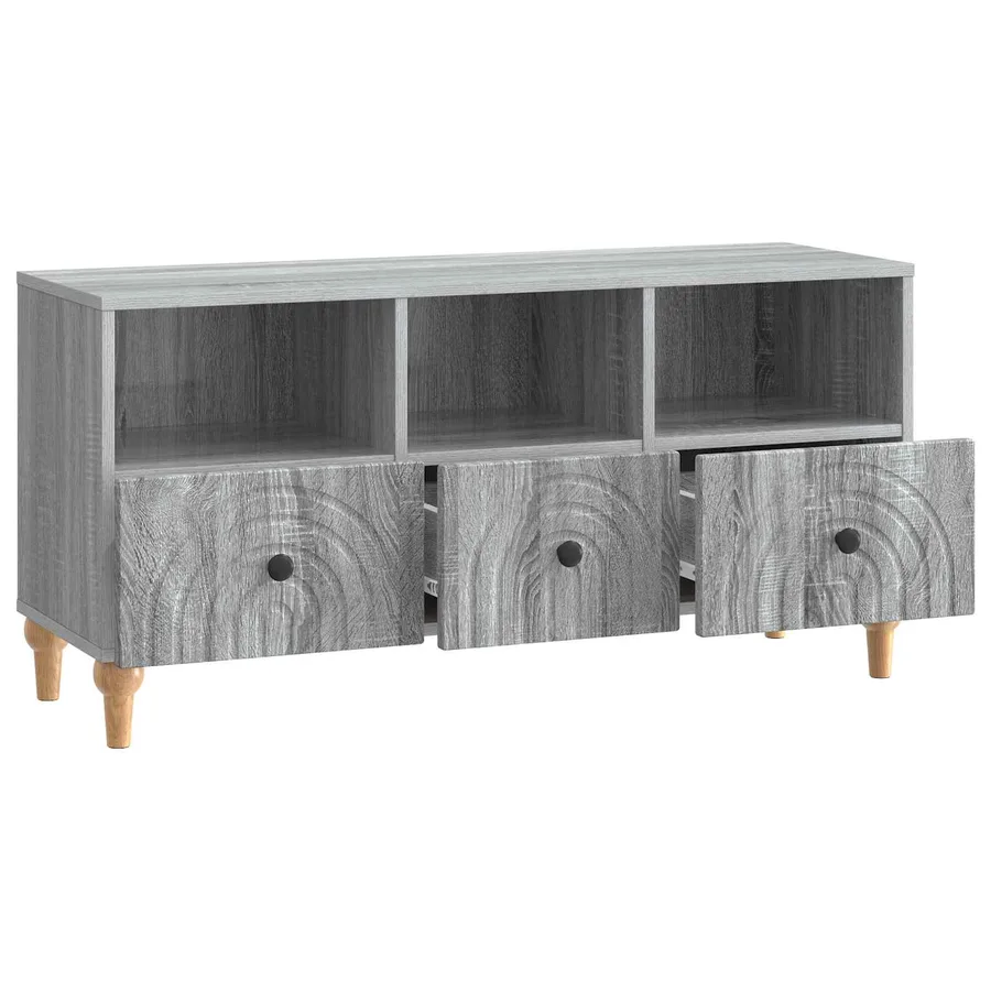 Meuble TV Gris Sonoma 102 x 34,5 x 50 cm Bois d’ingénierie - 5